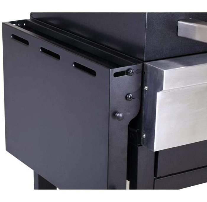 KitchenAid 51" Barrel Charcoal Grill with Side Shelves & Reviews Wayfair